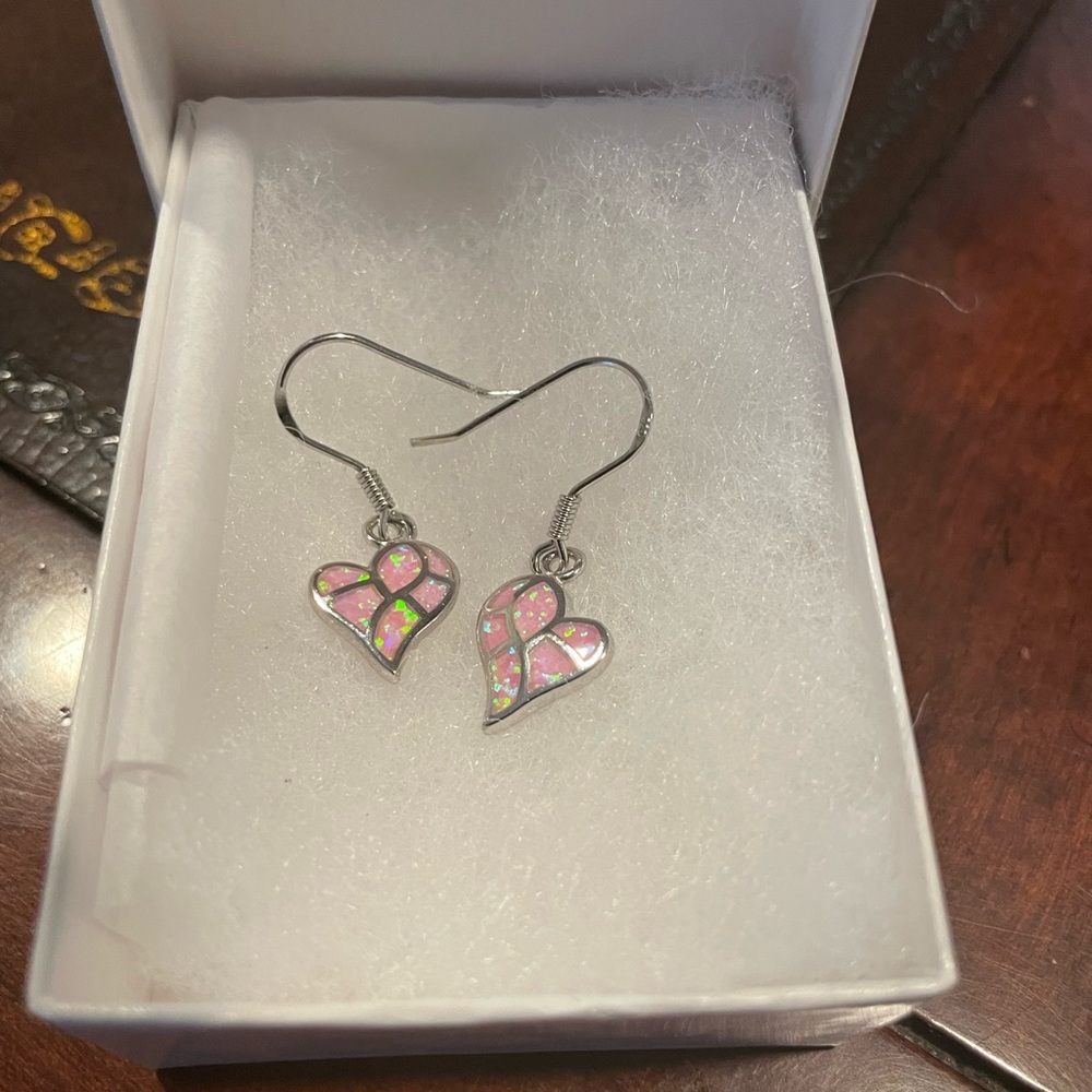 Silver earrings from silversmith shop